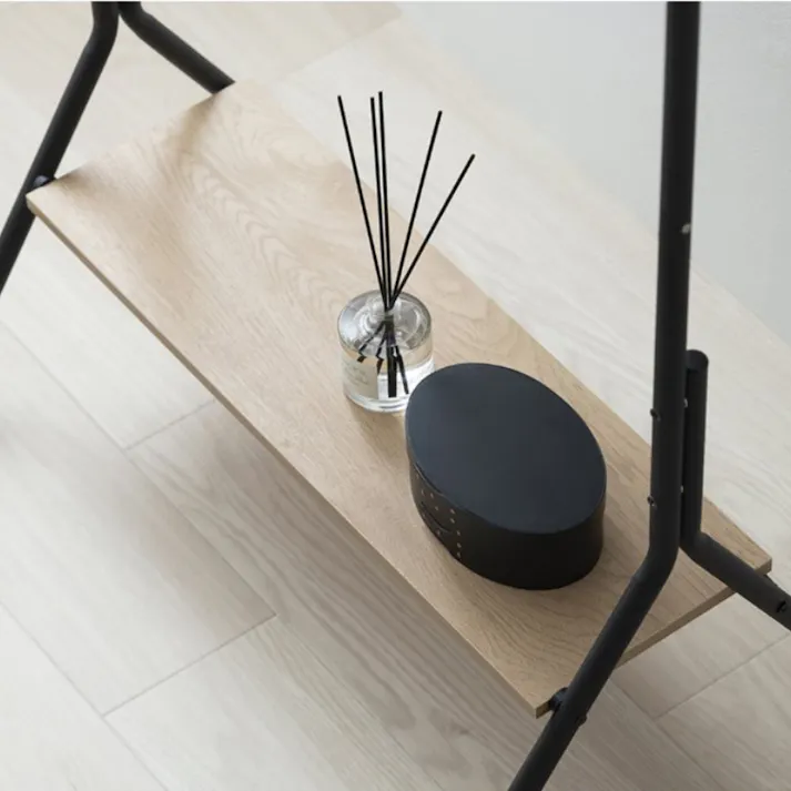 アイリスオーヤマ ハンガーラック HPI-640 ナチュラル/ブラック 収納 整理整頓 ハンガーラック 4967576731690【別送品】