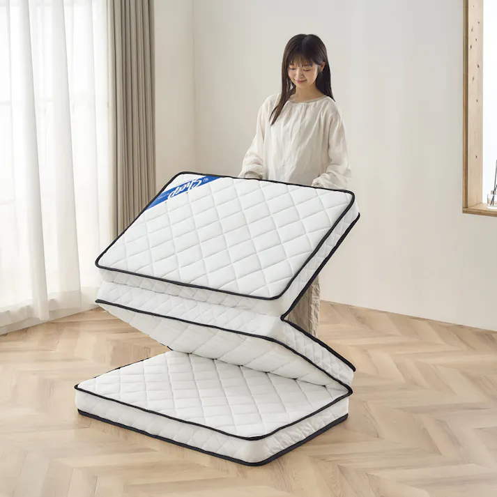 アイリスオーヤマ 三つ折りポケットコイルマットレス 10cm PMTS10H-3S ホワイト 寝室 睡眠 ベッド マットレス 4967576731966【別送品】