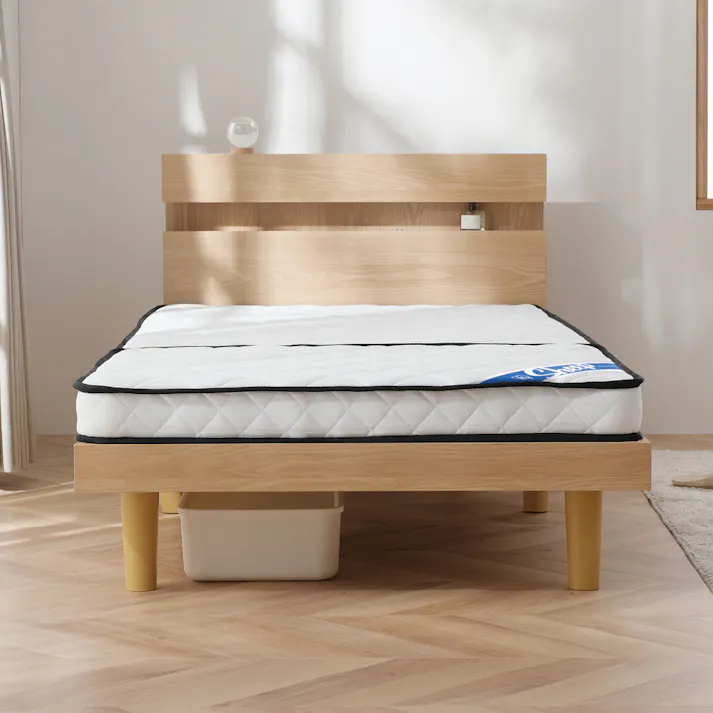 アイリスオーヤマ 三つ折りポケットコイルマットレス 10cm PMTS10H-3S ホワイト 寝室 睡眠 ベッド マットレス 4967576731966【別送品】