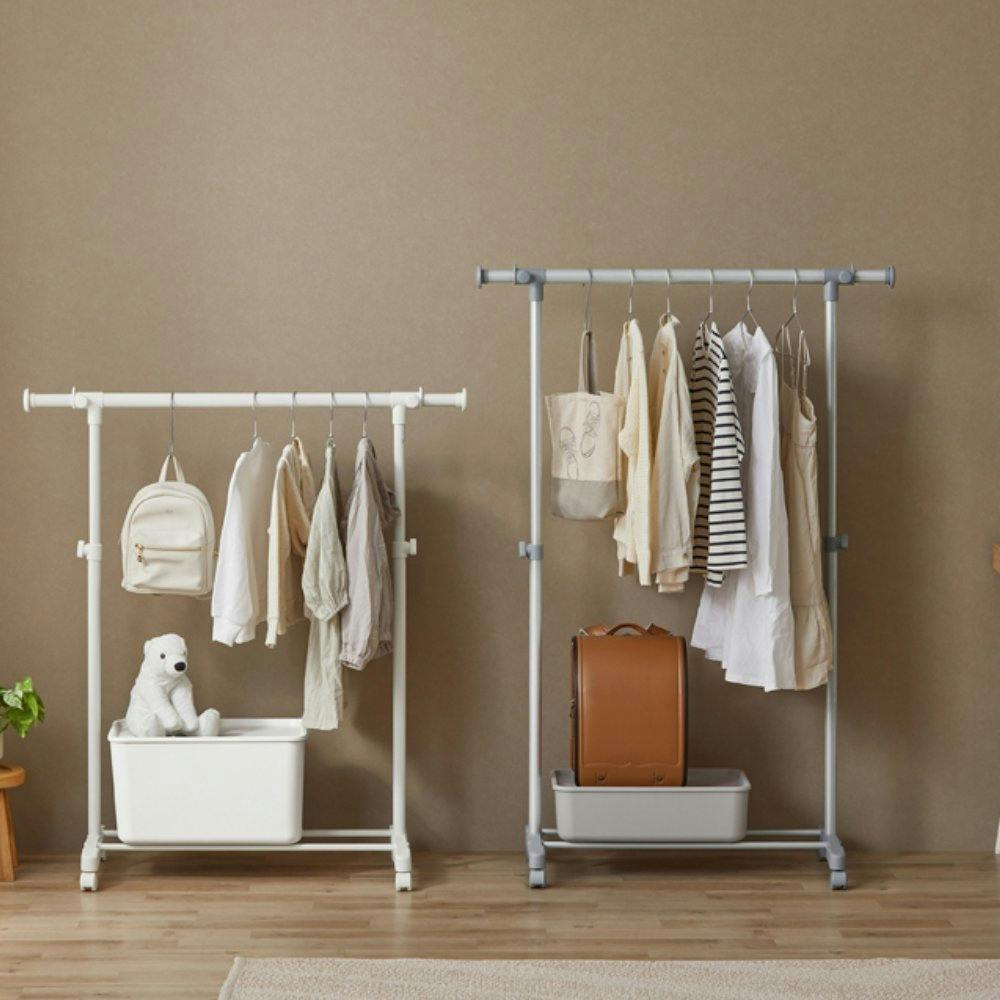 アイリスオーヤマ パイプハンガー PI-E180S グレー 収納 整理整頓