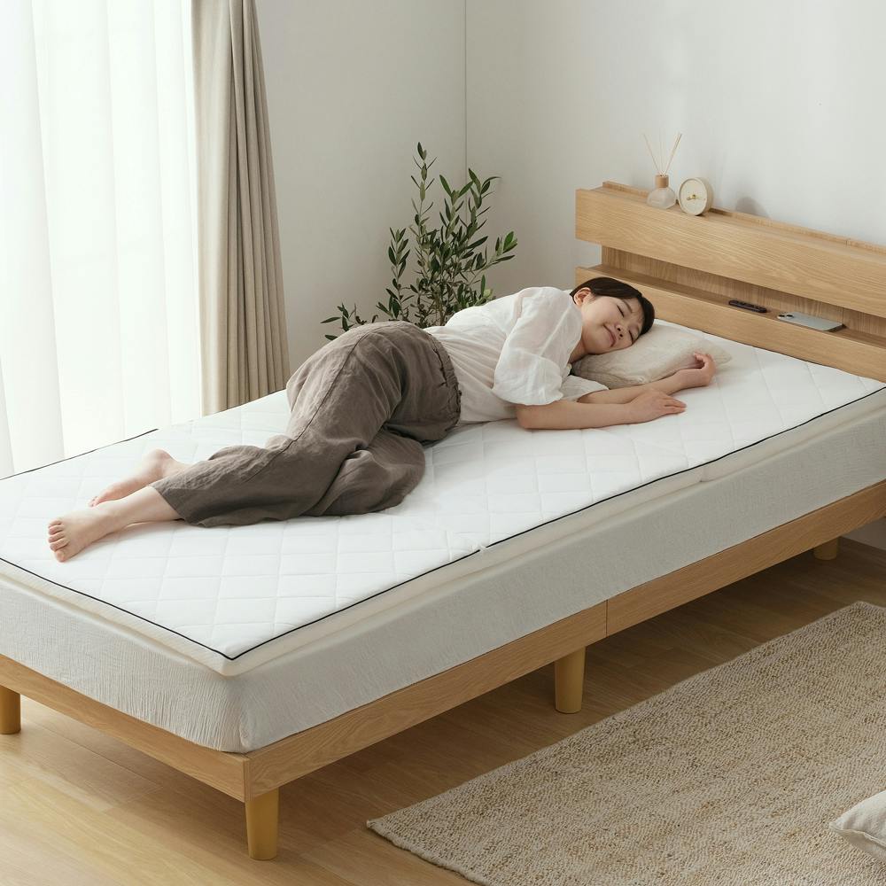 【58n】アイリスオーヤマ　エアリーマットレス　HG90-S　茶② アイリスオーヤマ エアリーマットレス MARSR-S 寝室 睡眠 マットレス