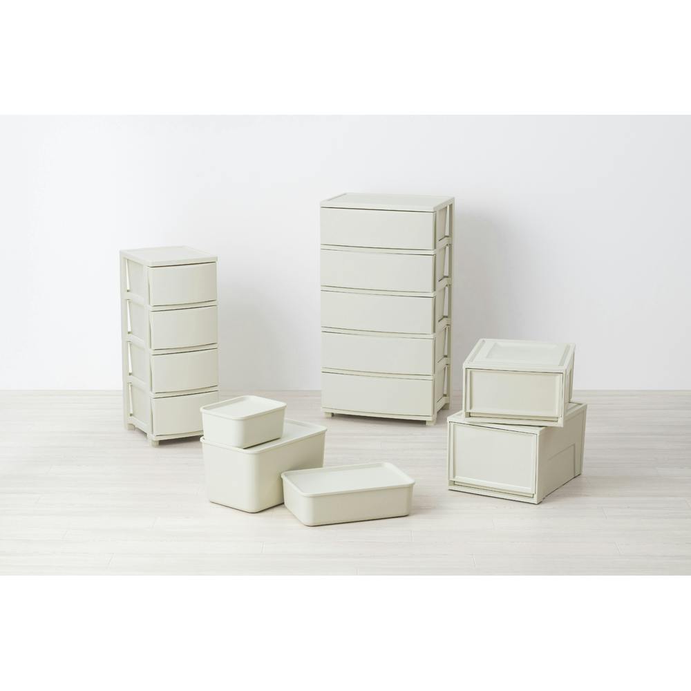 アイリスオーヤマ ワイドチェスト CLN-545 ライトベージュ リビング