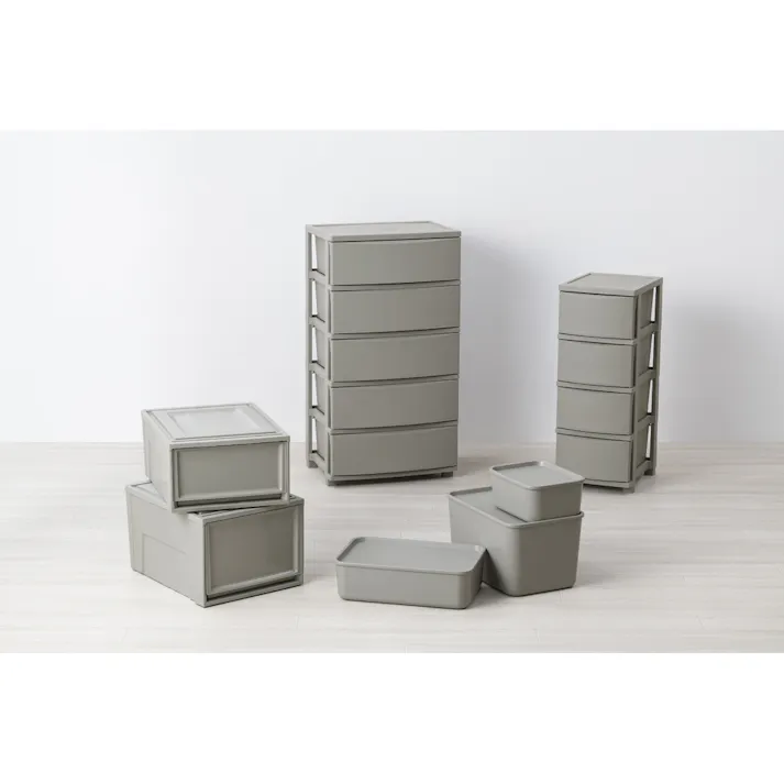 アイリスオーヤマ ワイドチェスト CLN-545 ダークグレー リビング 衣類 収納 クローゼット 押入れ ワイド多段式収納 4967576738835【別送品】