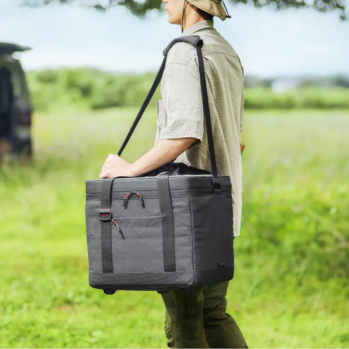 アイリスオーヤマ HUGEL エアロゲルソフトクーラーボックス AGSC-25C チャコールグレー キャンプ 釣り クーラーボックス 4967576739528【別送品】