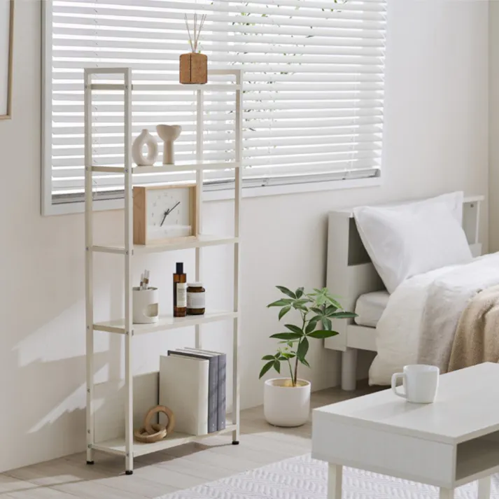 アイリスオーヤマ ウッドスリムラック WSR-523 ホワイト 収納 整理整頓 ラック 4967576743280【別送品】