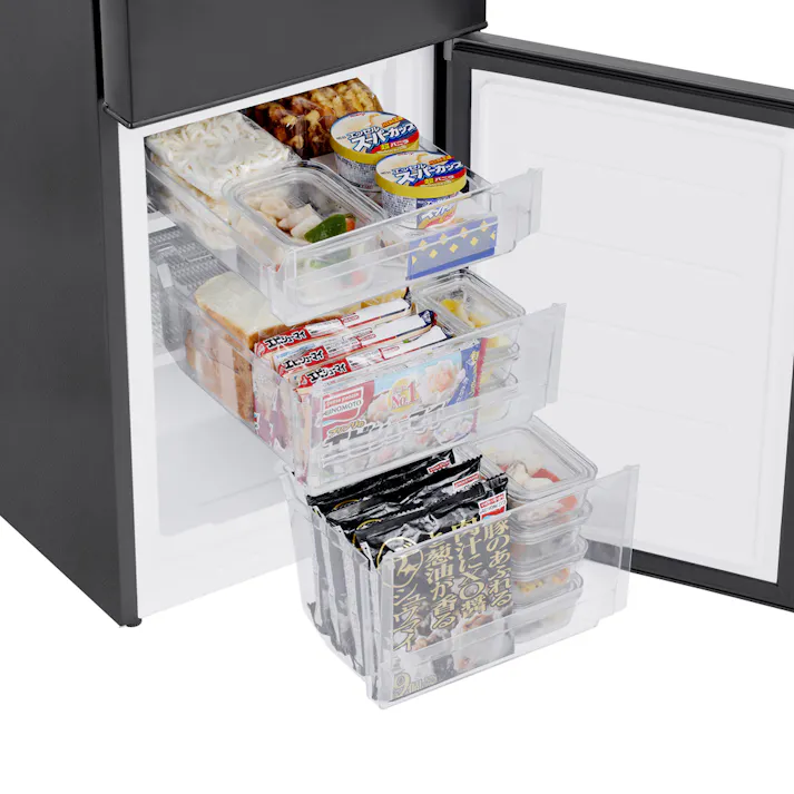 アイリスオーヤマ 冷凍冷蔵庫 170L IRSD-17A-BH ナチュラルブラック 冷蔵庫 大容量 冷凍食品 保存 ストック 4967576743495【別送品】