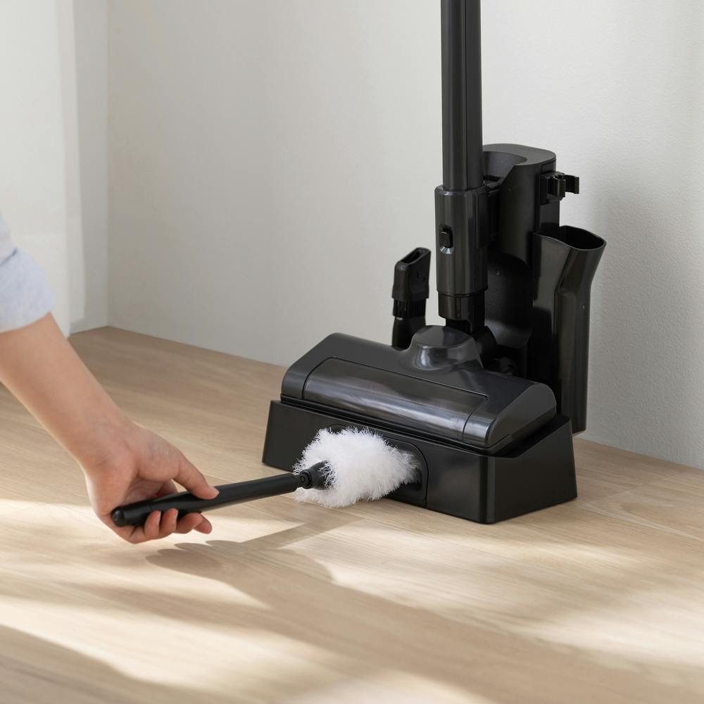 e SERIES 掃除機 黒 付属品あり 楽天市場】【選べる充電スタンド付】掃除機 コードレス サイクロン