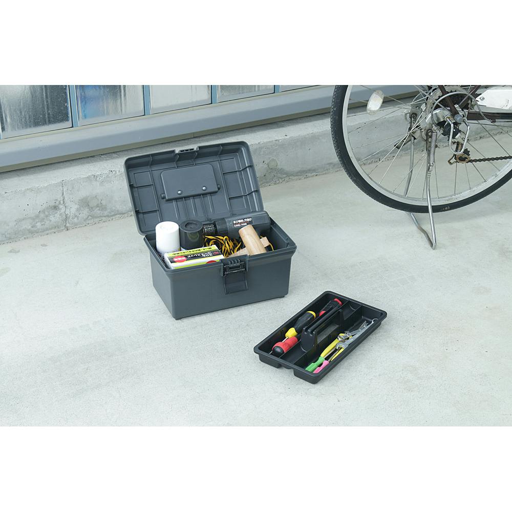 アイリスオーヤマ ハードケース グレー 350×220×210mm 400 ツール