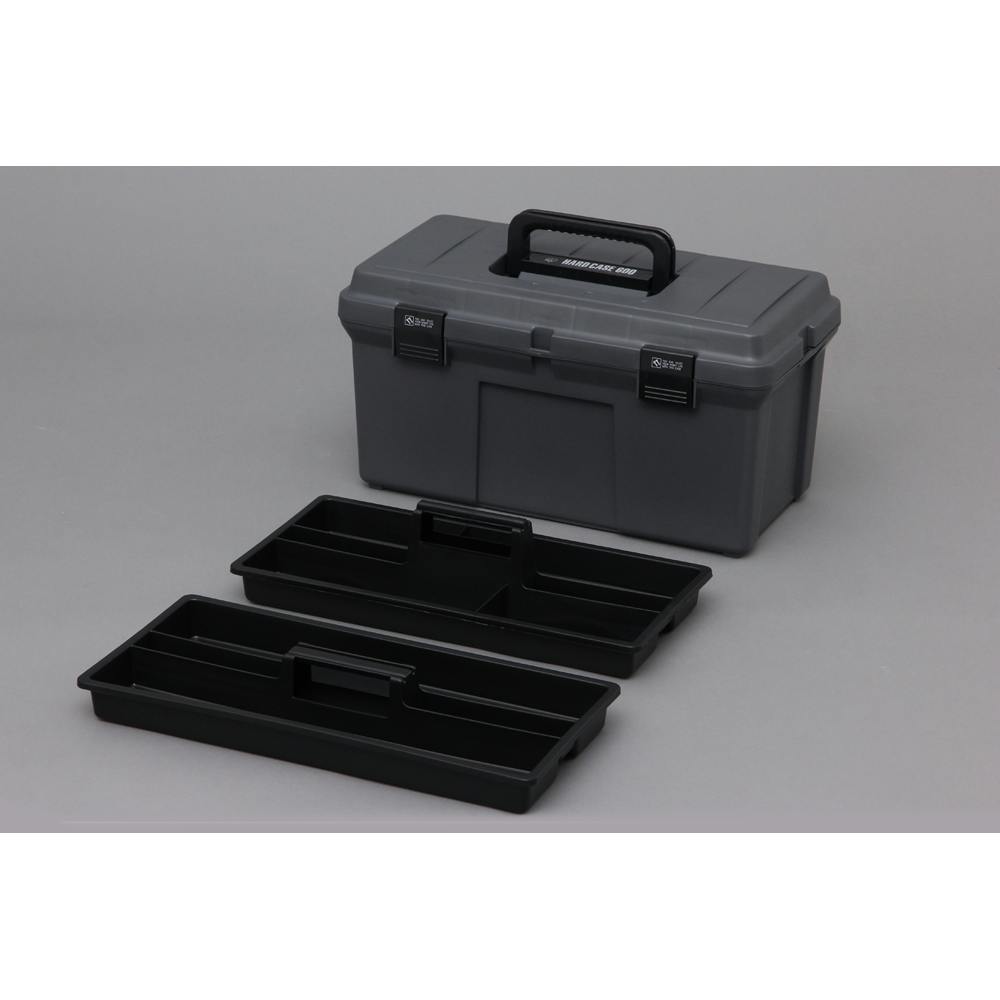 アイリスオーヤマ ハードケース グレー 53.6×28×27.8cm 600 工具箱・ツールボックス