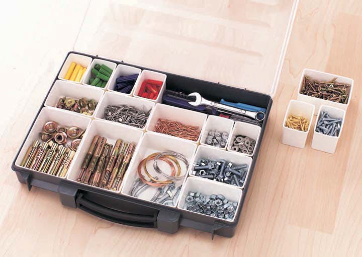 アイリスオーヤマ パーツセパレーター グレー 33.5×25.8×5.2cm PS-330 工具箱・ツールボックス