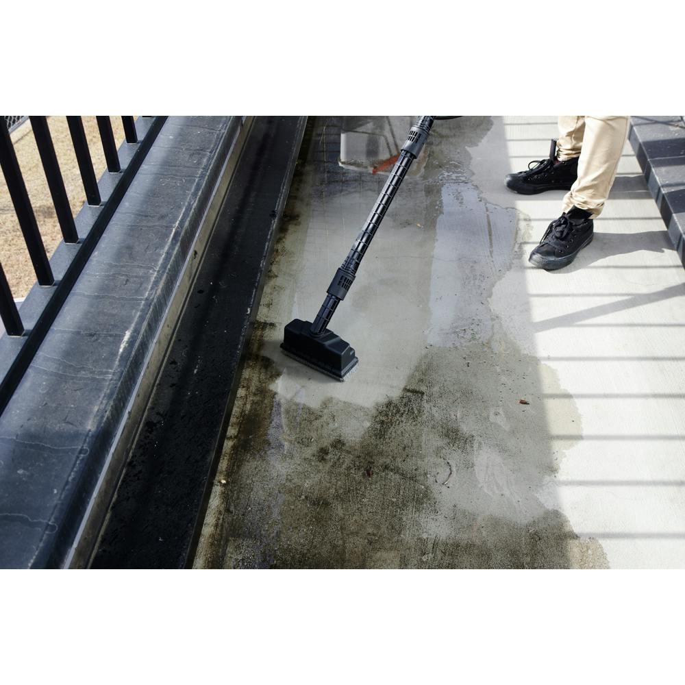 アイリスオーヤマ 高圧洗浄機 デッキブラシ ブラック 183.5×80×1018mm