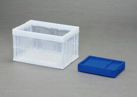 アイリスオーヤマ ハード折りたたみコンテナ クリア 53×36.5×32cm HDOC-50L コンテナボックス