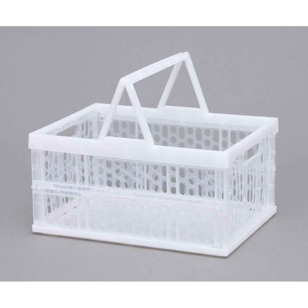 アイリスオーヤマ 取手付折りたたみコンテナ クリア 47.5×34.5×24.2cm TOC-32L コンテナボックス