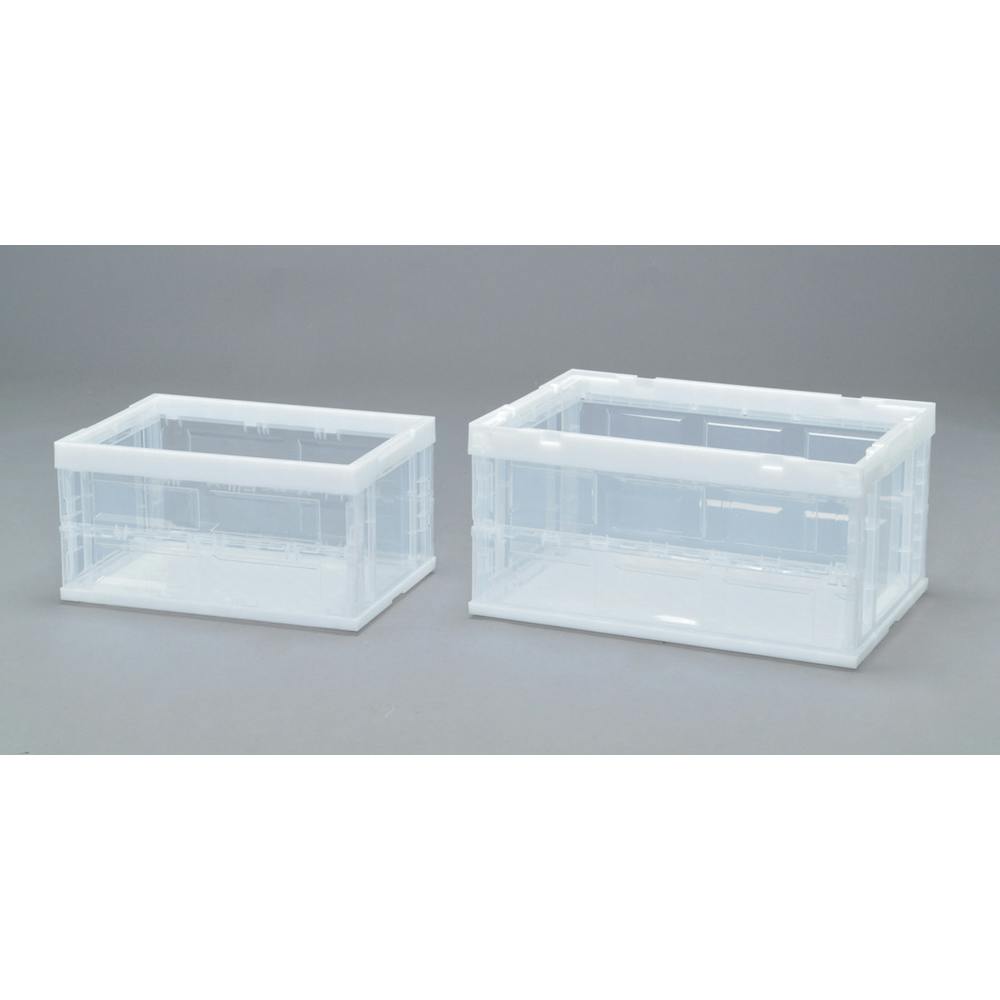 アイリスオーヤマ ハード折りたたみコンテナ クリア 65×44×32cm HDOC-75L コンテナボックス