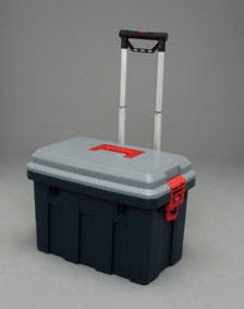 アイリスオーヤマ RVキャリーグレー/ダークグリーン 63×44×46cm 650 工具箱・ツールボックス