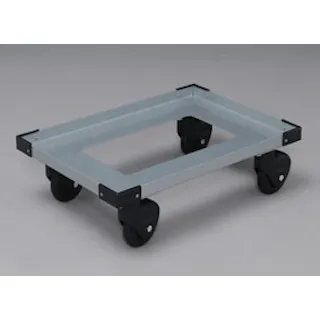 アイリスオーヤマ ハード折りたたみコンテナ用台車 シルバー 543×382×134mm HDOD-4050 コンテナ 収納【別送品】