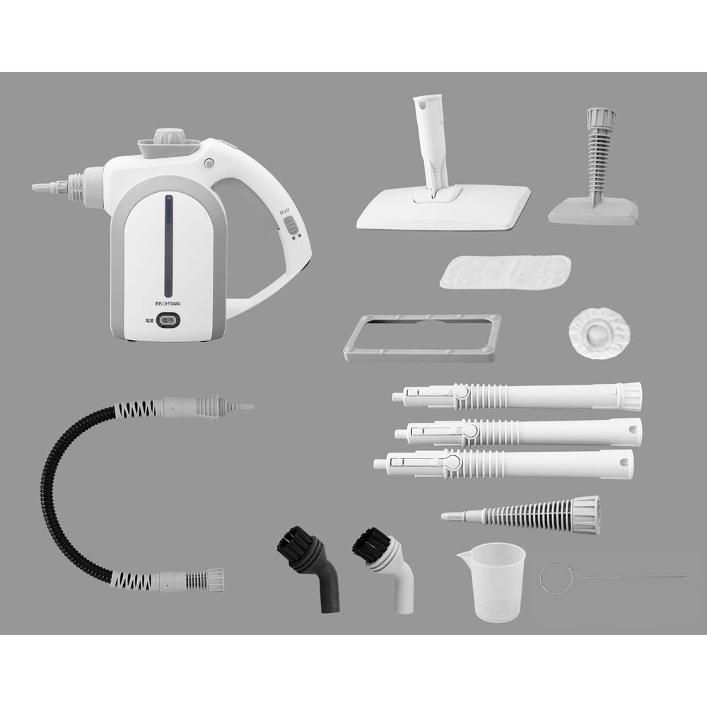 アイリスオーヤマ スチームクリーナー ホワイト 31×13×24cm STP-102 高圧洗浄機・スチームクリーナー 本体 アイリスオーヤマ スチームクリーナー ホワイト 31×13×24cm STP-102 高圧洗浄機・スチームクリーナー 本体