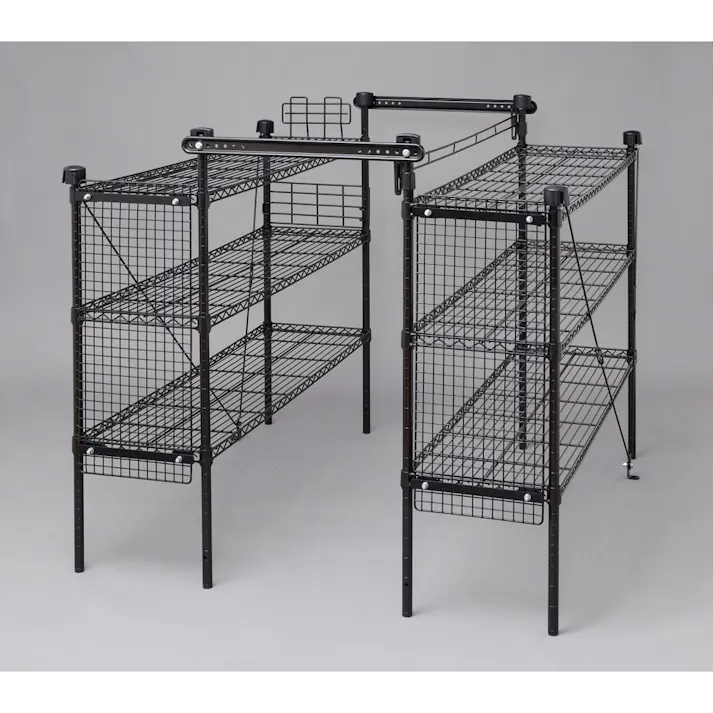 アイリスオーヤマ 職人の車載ラック ブラック 1446×1444×1219mm WSR-1412A ツール ボックス 工具箱 収納【別送品】