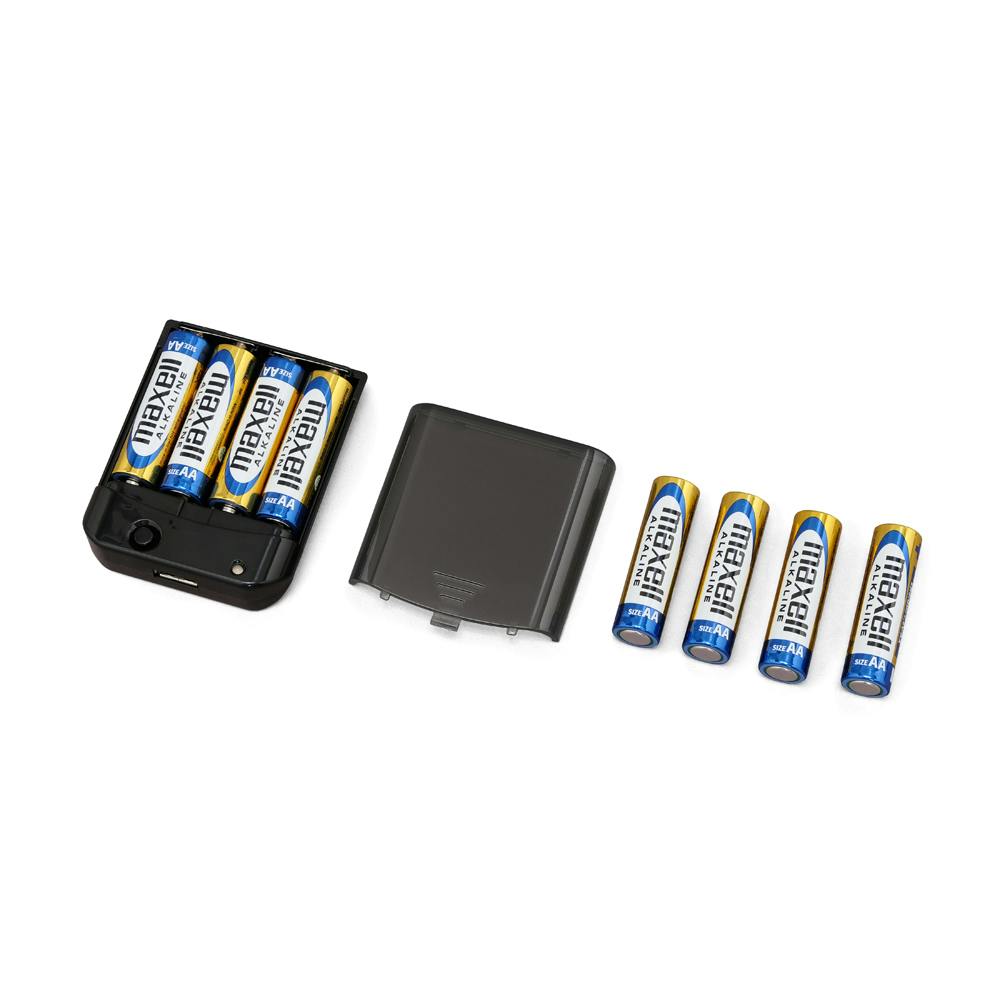 アイリスオーヤマ 防災用乾電池式携帯充電器 ブラック 7.8×6.3×2cm BC-K8【別送品】