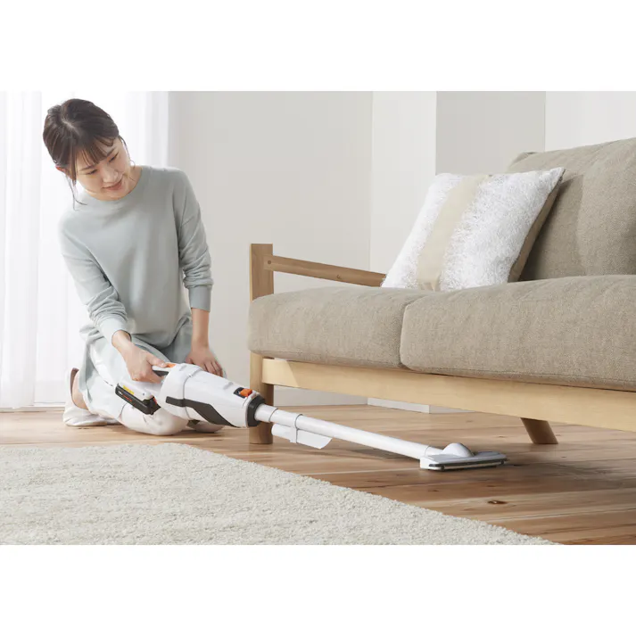 アイリスオーヤマ 充電式 スティッククリーナー ホワイト 218×155×1015mm JCL18 電動工具 コードレス コードレス【別送品】
