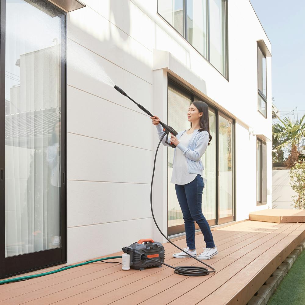 アイリスオーヤマ 高圧洗浄機 オレンジ 430×262×263mm FBN-502-D 水圧