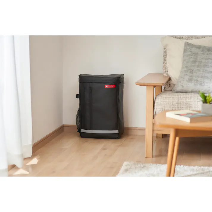 アイリスオーヤマ 防災セット 1人用27点 ブラック 340×170×480mm BS1-27 防災 リュック 非常用【別送品】