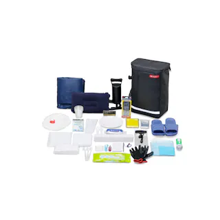 アイリスオーヤマ 防災セット 1人用31点 ブラック 34×17×48cm BS1-31【別送品】