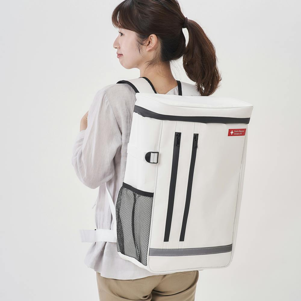 アイリスオーヤマ 防災セット 2人用35点 ホワイト 340×170×480mm BS2