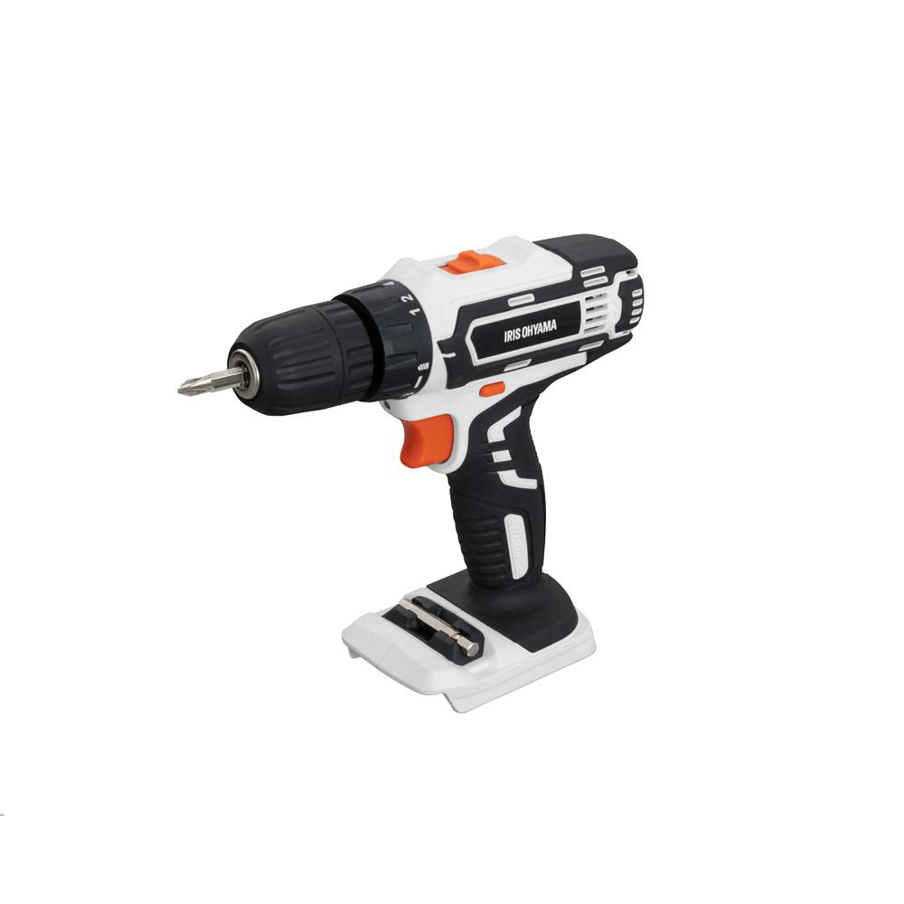 アイリスオーヤマ 充電式 ドライバドリル ホワイト 192×74×190mm JCD25