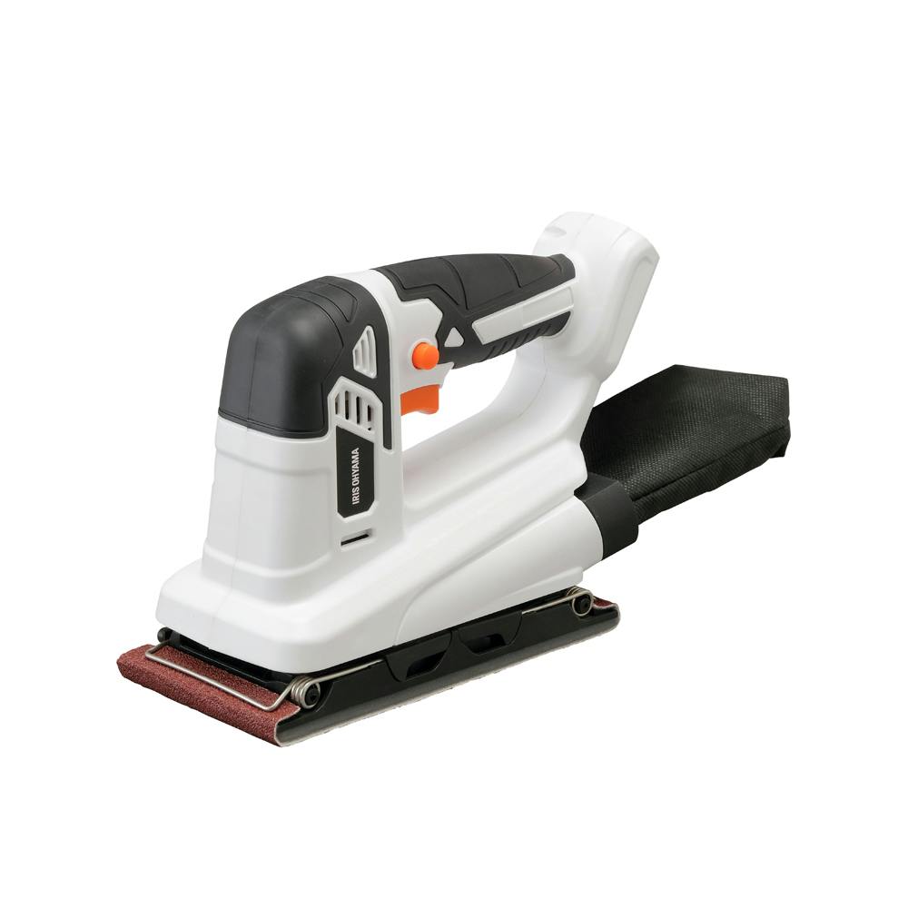 アイリスオーヤマ 充電式オービタルサンダ ホワイト 22.3×9.2×16cm JSD919-Z サンダー・カットソー アイリスオーヤマ 充電式オービタルサンダ ホワイト 22.3×9.2×16cm JSD919-Z サンダー・カットソー