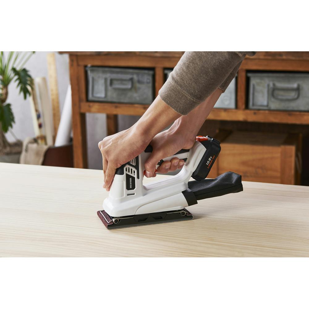 サンダー石山 電動サンダー オービタルサンダー 研磨 10.8V 充電式 本体のみ JSD919