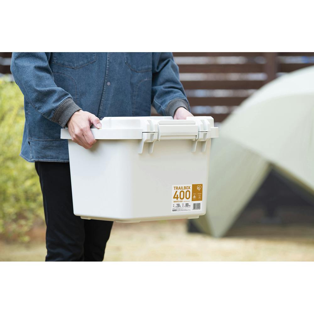アイリスオーヤマ 収納ボックス TRAILBOX 400 ホワイトアッシュ 424