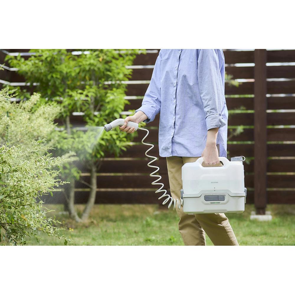 アイリスオーヤマ 充電式ポータブルウォッシャー ホワイト/グレー 316