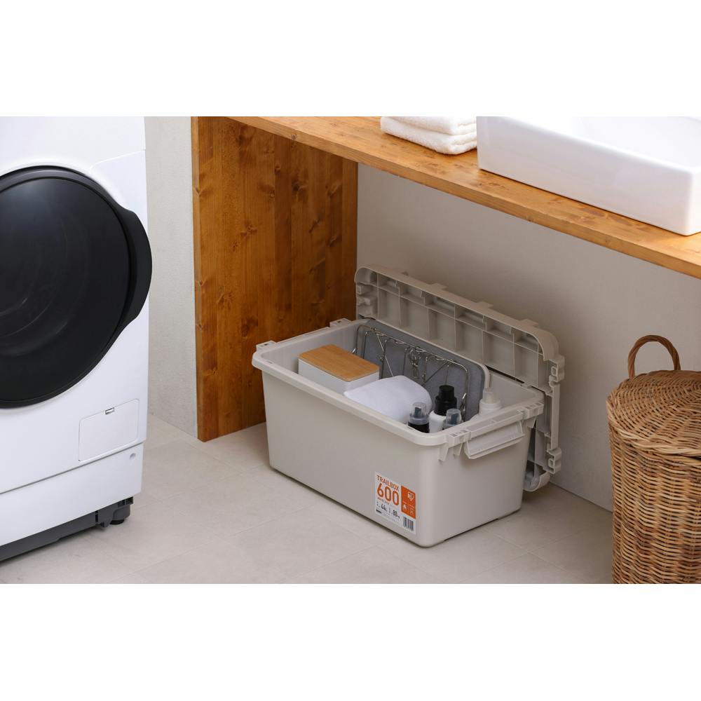 アイリスオーヤマ 収納ボックス TRAILBOX 600 ホワイトアッシュ 637