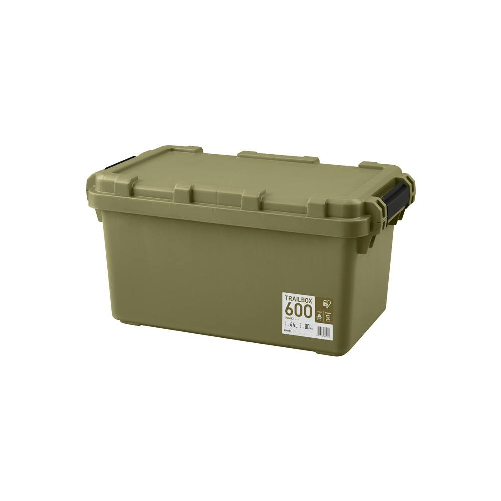 アイリスオーヤマ 収納ボックス TRAILBOX 600 カーキ 63.7×37.2×32.8cm TRB-600 工具箱・ツールボックス