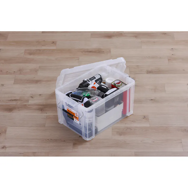 アイリスオーヤマ バックルコンテナ クリア 450×295×255mm BL-21R コンテナ 収納【別送品】