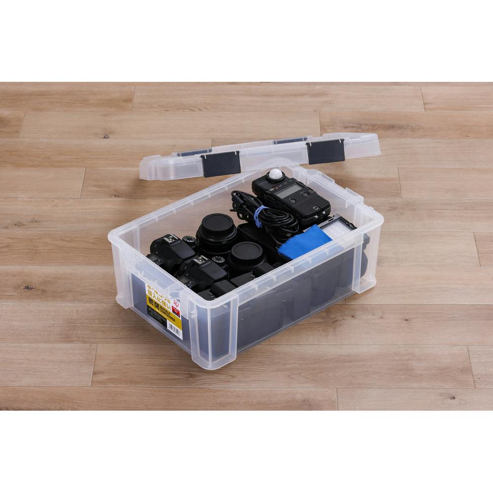 アイリスオーヤマ 密閉バックルコンテナ クリア 447×295×162mm MBR-13R