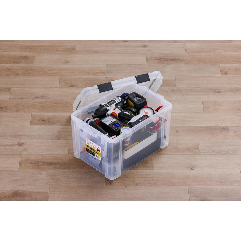 アイリスオーヤマ 密閉バックルコンテナ クリア 447×295×258mm MBR-21R