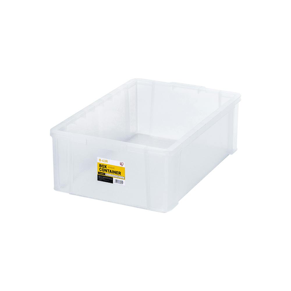 アイリスオーヤマ ボックスコンテナ クリア 612×436×212mm B-43R コンテナ 収納【別送品】