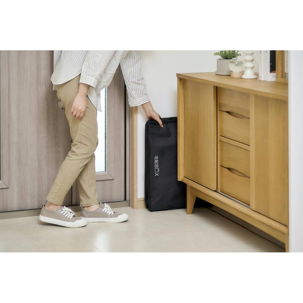 アイリスオーヤマ ソフト宅配ボックス ブラック 49×38×33cm TBKS-NL