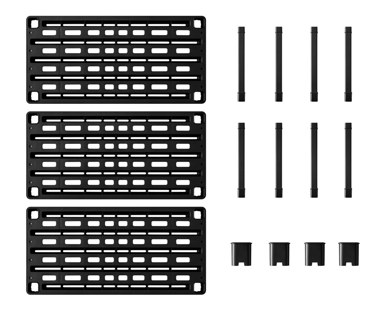アイリスオーヤマ プラスチックラック ブラック 914×450×963mm PLR