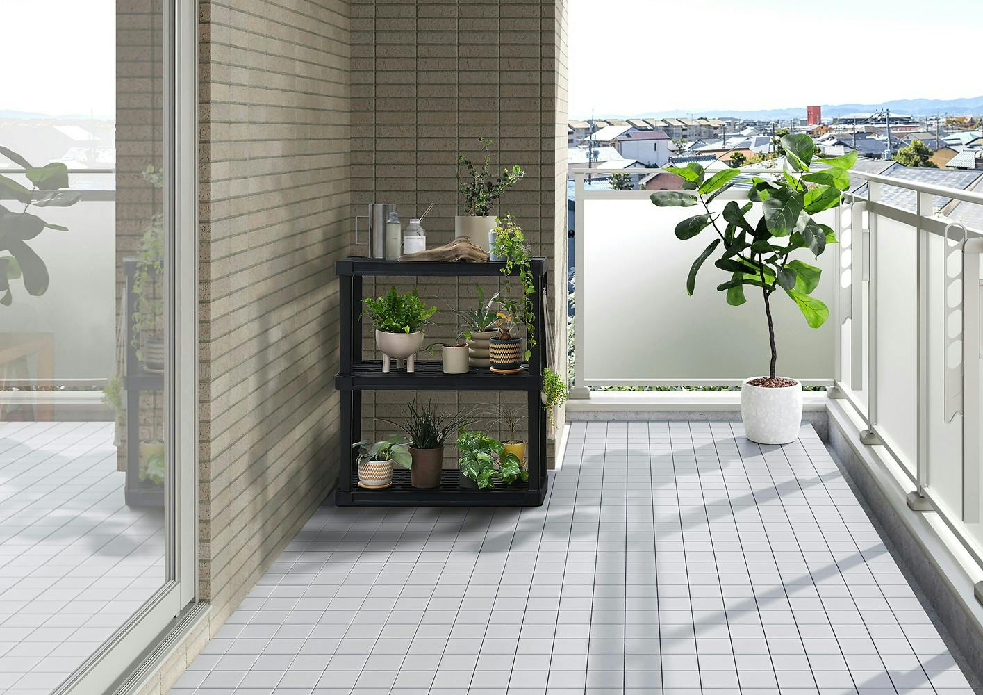 アイリスオーヤマ プラスチックラック ブラック 720×400×963mm PLR