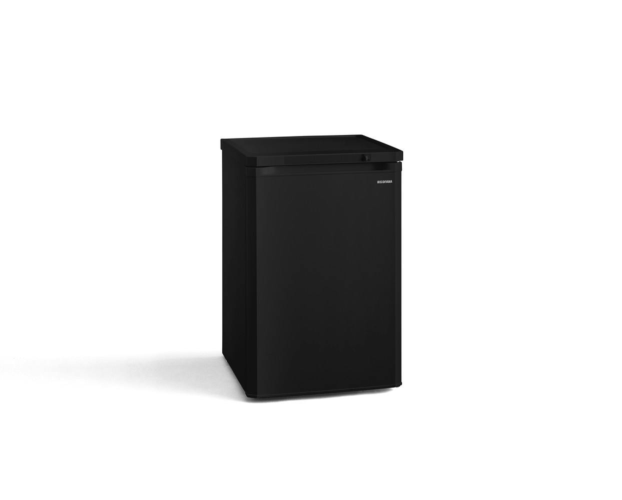 アイリスオーヤマ 前開き冷凍庫 85L ブラック 冷凍食品