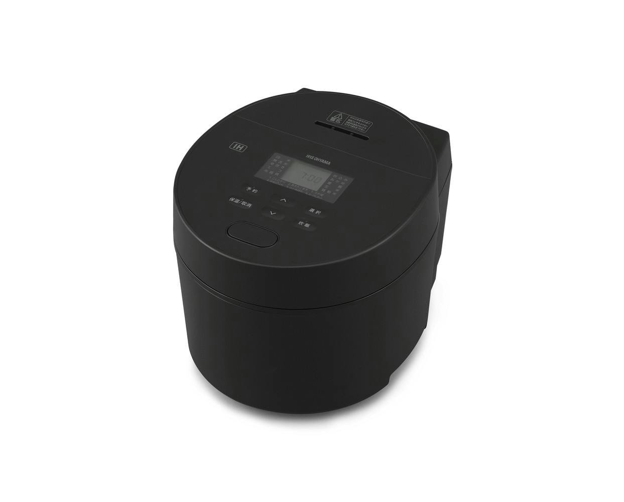 アイリスオーヤマ IHジャー炊飯器 3合 ブラック 銘柄炊き 早炊き