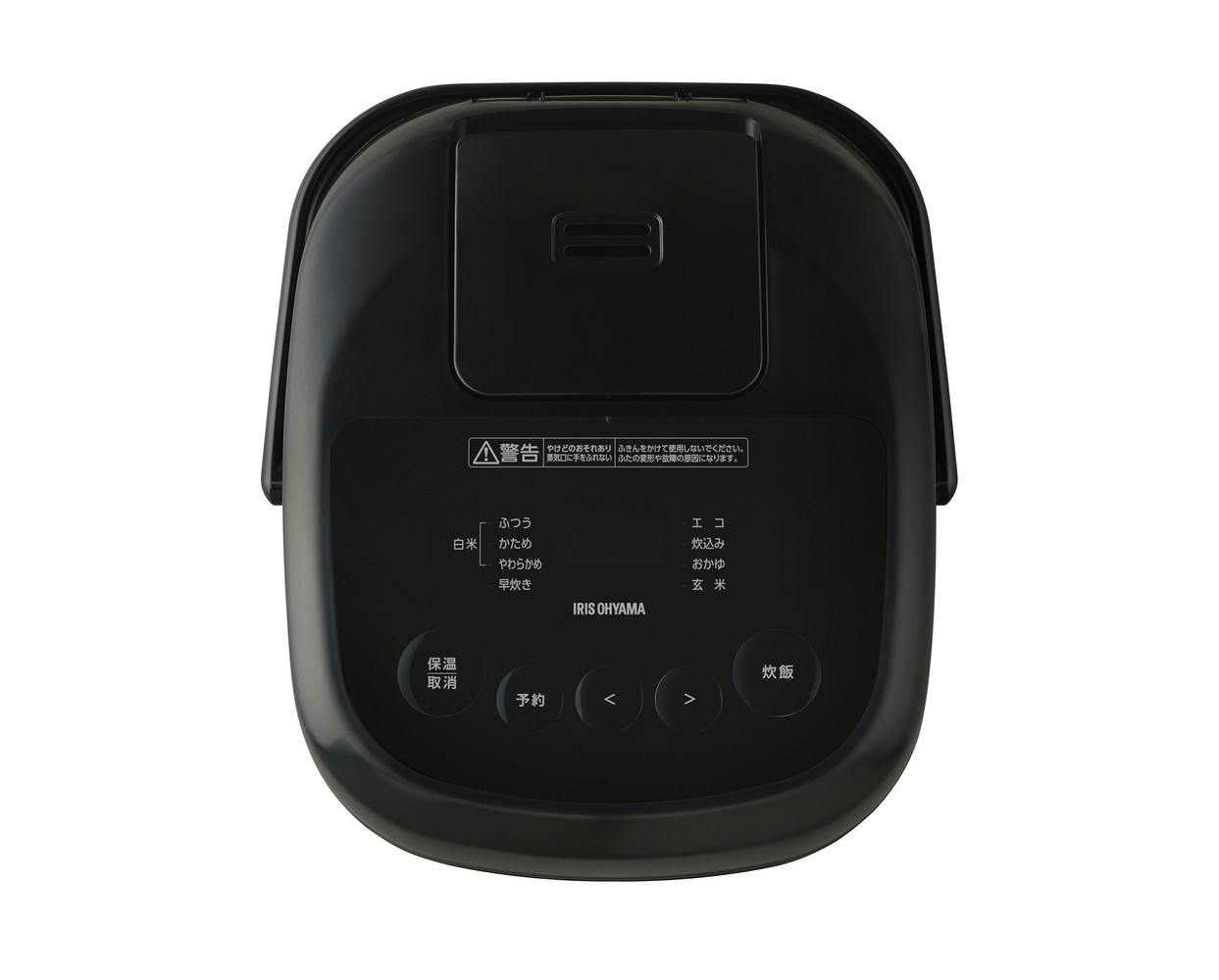 アイリスオーヤマ ジャー炊飯器 5.5合 ブラック シンプル マイコン式