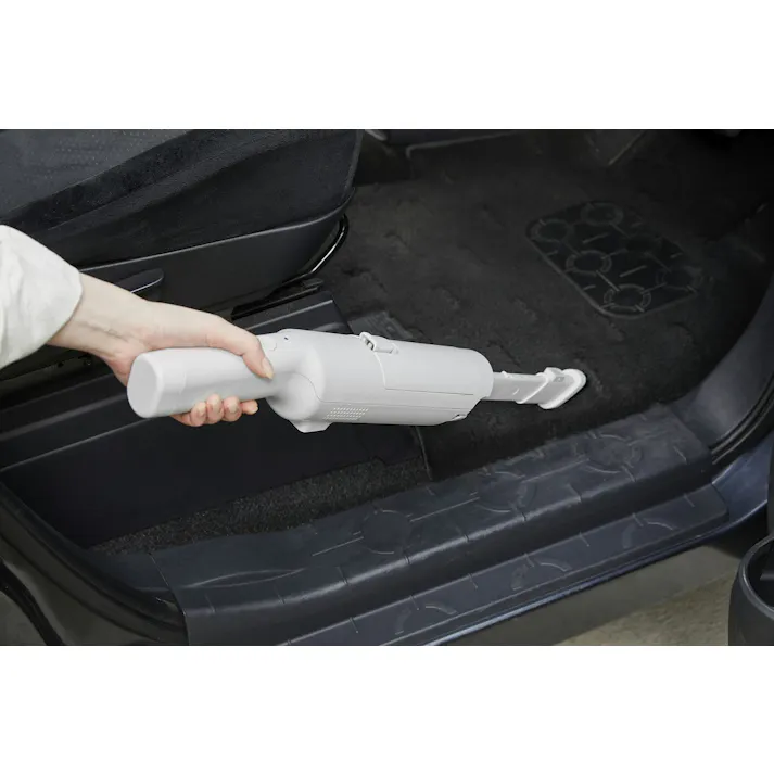 アイリスオーヤマ 充電式紙パックハンディクリーナー クラウドグレー 車内清掃 軽量 置くだけ充電 HBD-31-WH【別送品】
