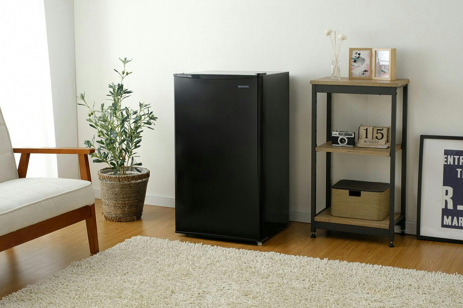 アイリスオーヤマ 冷蔵庫 93L ブラック セカンド冷蔵庫 省エネ