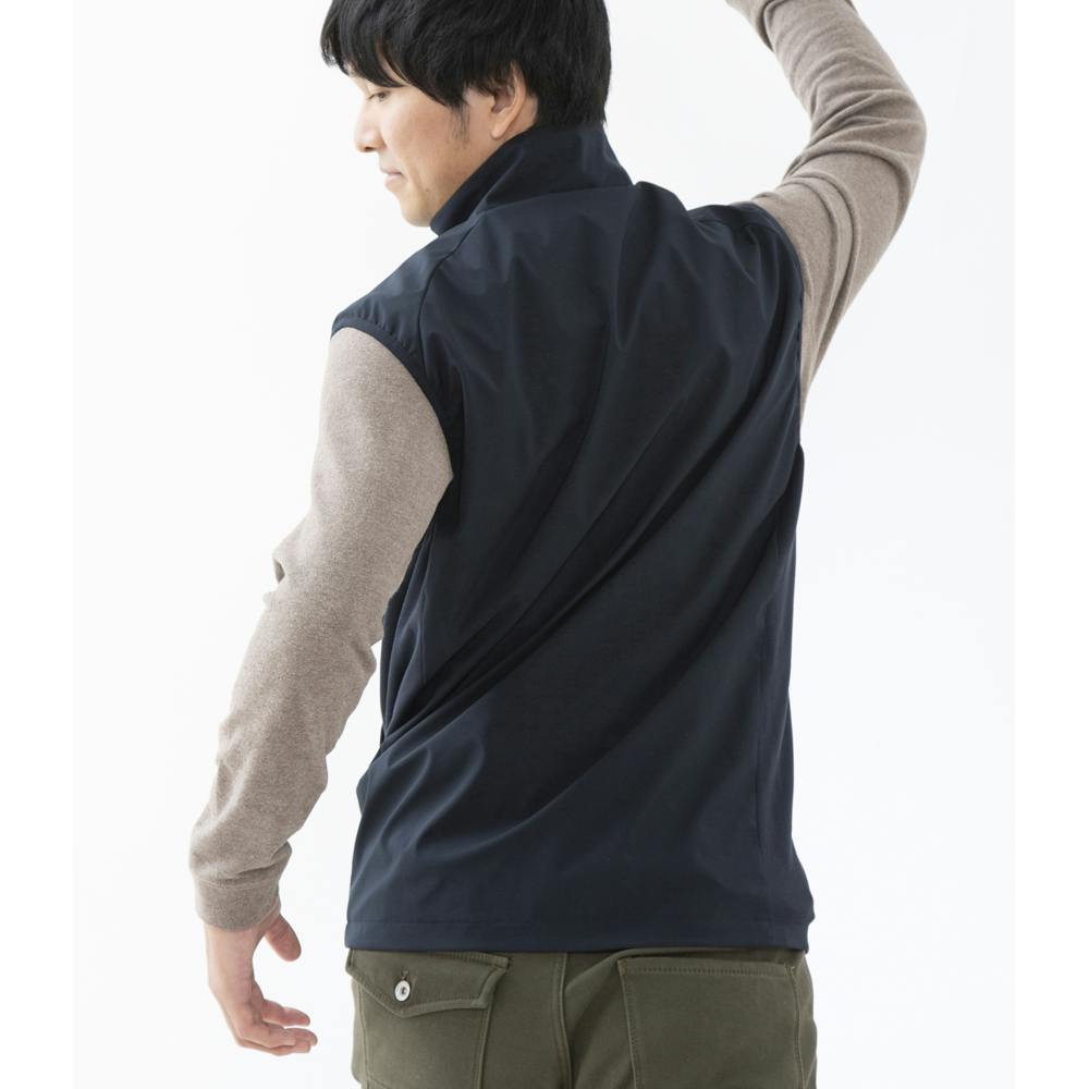 アイリスオーヤマ ヒートウェアアウトドアベスト M ネイビー HW-01OD