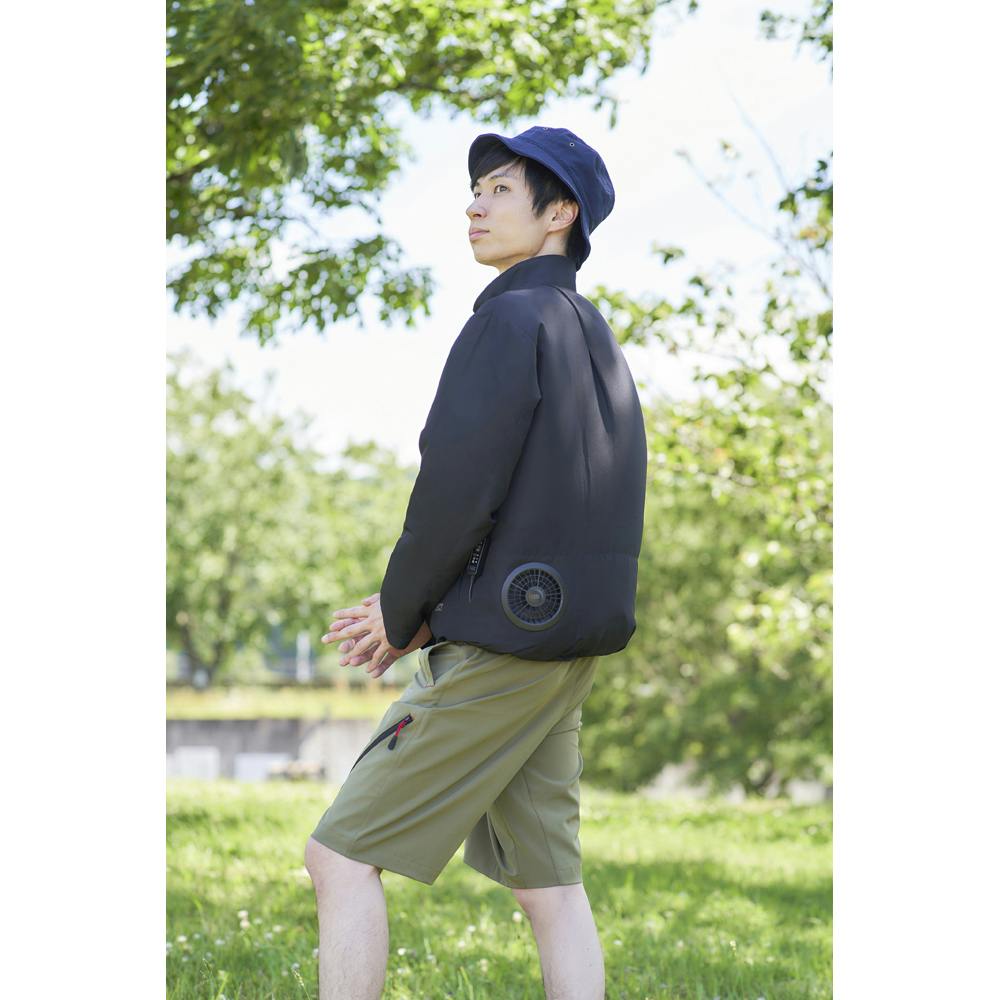 アイリスオーヤマ クールウェアFNCT長袖セット L ブラック CFNS-L01-B