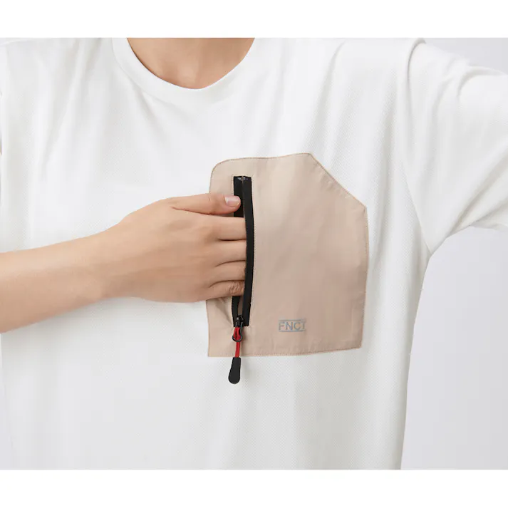 アイリスオーヤマ 半袖ポケット付 Tシャツ XL ホワイト FC21203-WHXL 4967576559089【別送品】
